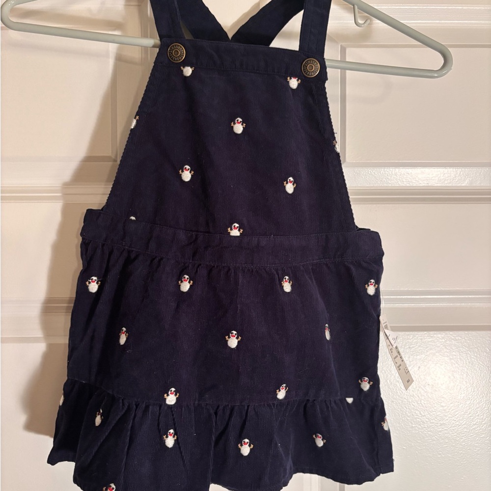 Gymboree Dark Blue Overalls with Penguin Design